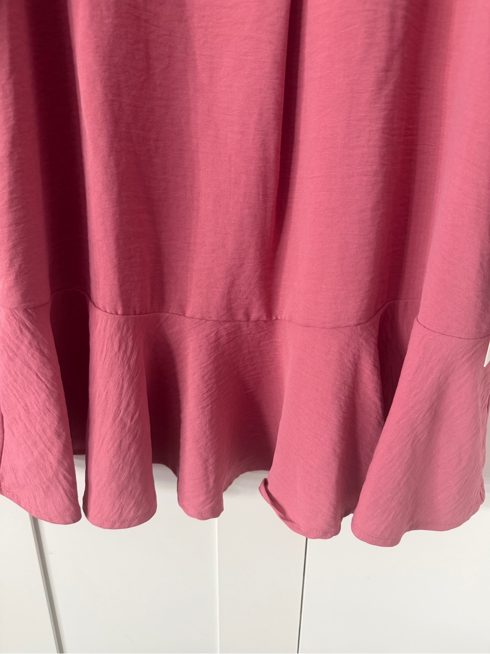 Tahari Rose Pink Button Detail Tunic - Picture 4 of 8